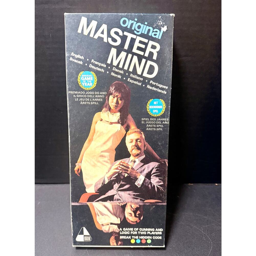 vintage 1972 edition of the Mastermind board game by Invicta